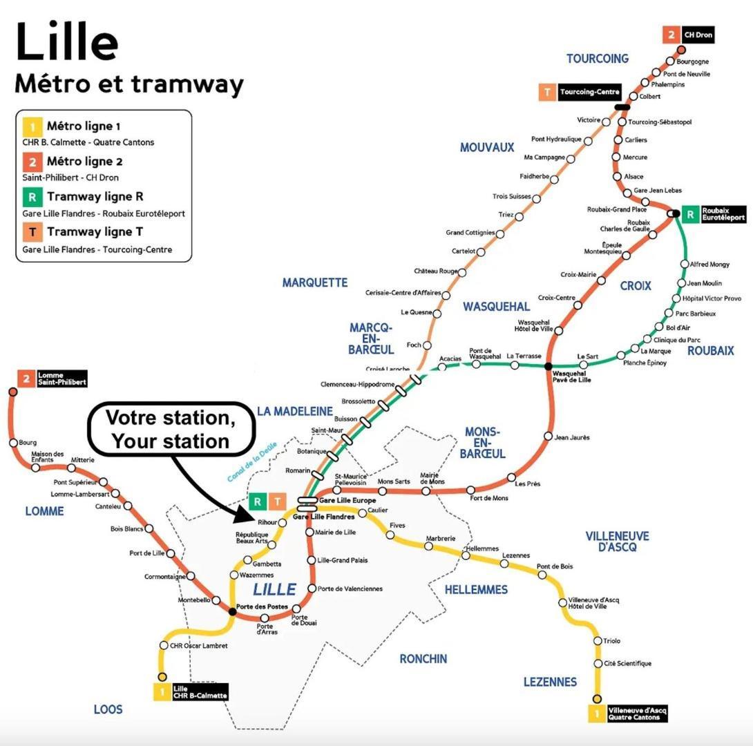 Old Town - Superb Apartment In Rue Esquermoise ! Lille Exteriör bild
